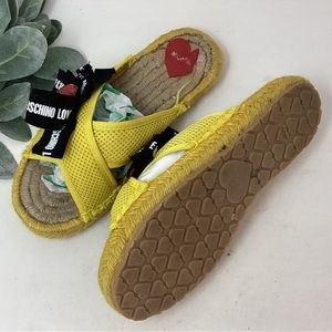 LOVE MOSCHINO Espadrilles Slip on Sandals Women’s Size 5.5